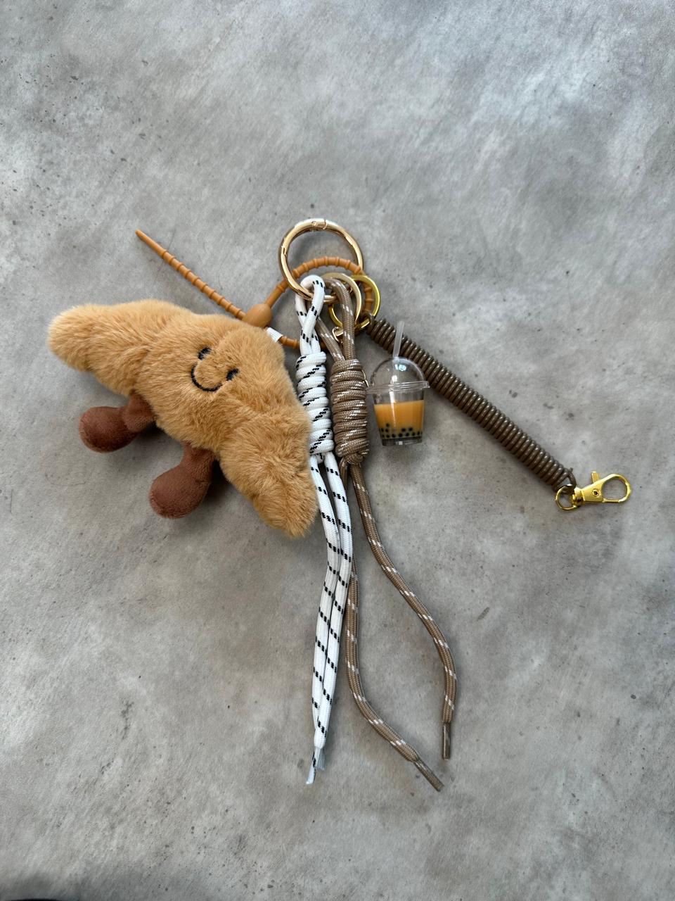 Croissant keychain