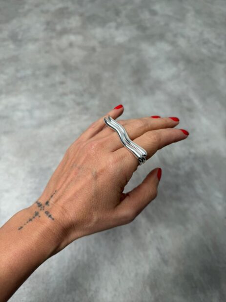 Alternative view of Wave Ring (1τεμαχιο)