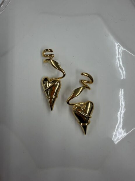 Messy Heart Earings