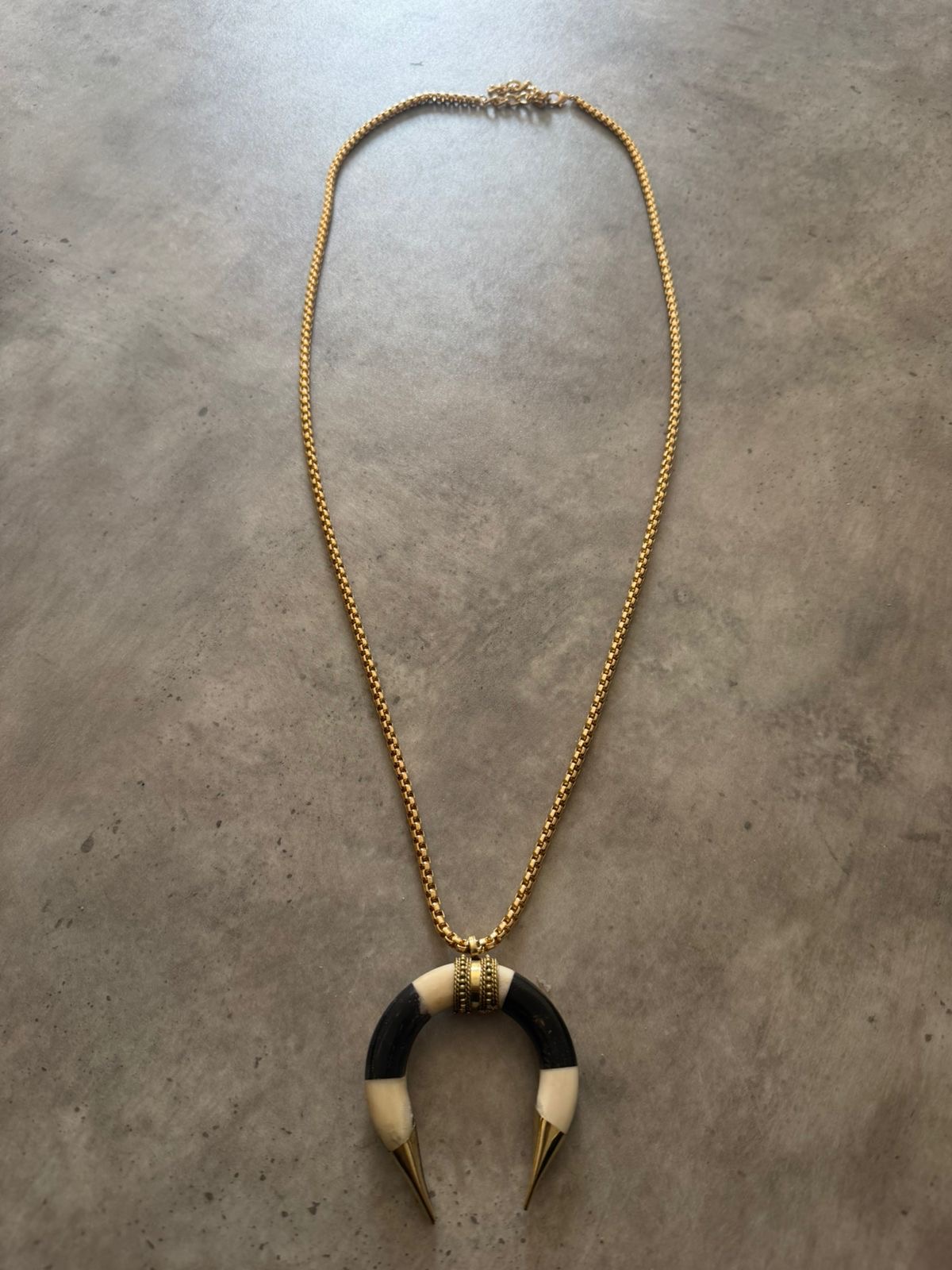 Zebra Long Necklace