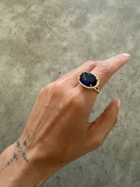 Deri Blue Ring
